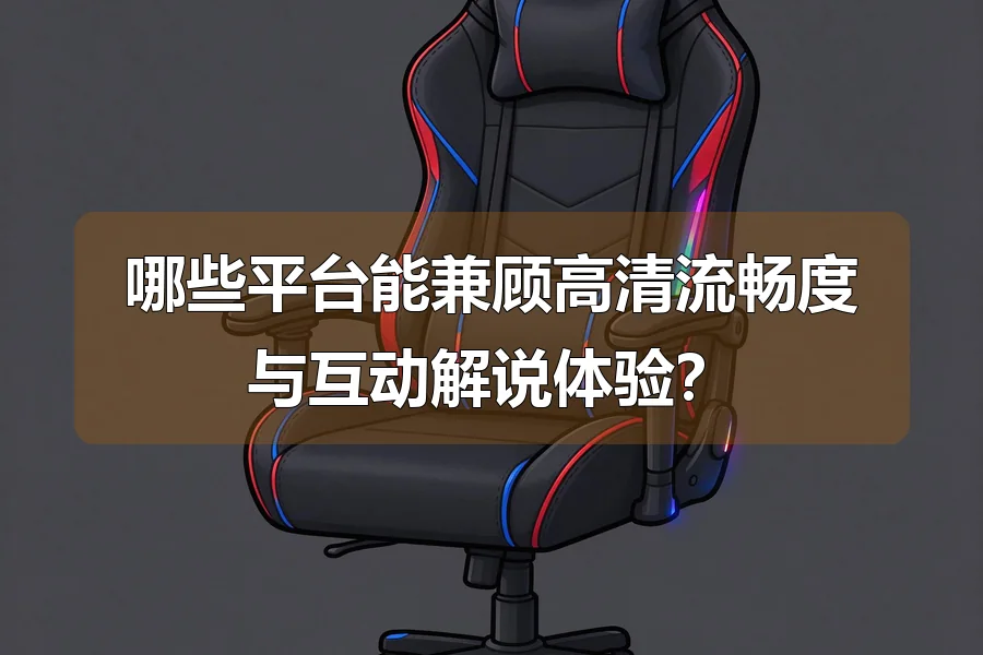 哪些平台能兼顾高清流畅度与互动解说体验?